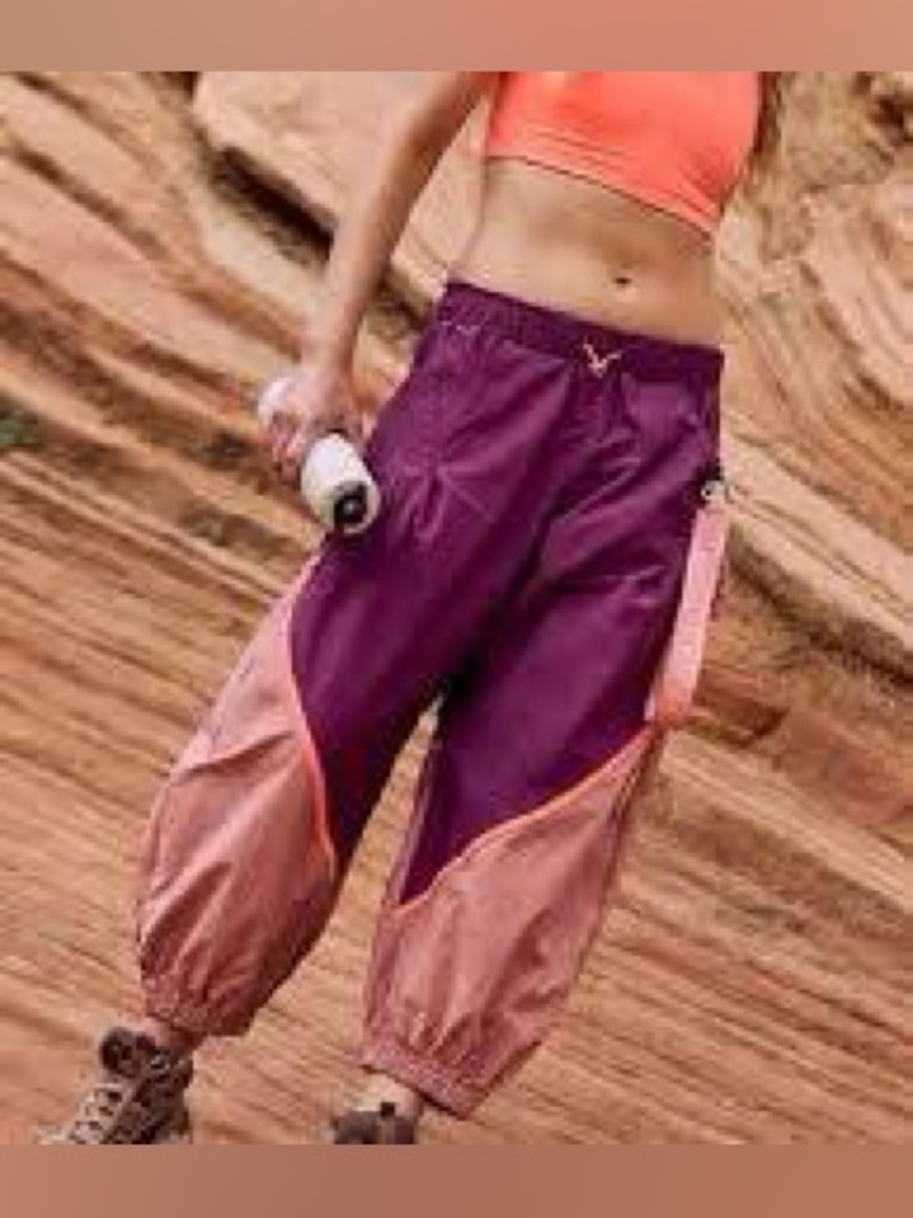 FP movement Women’s Colorblock Cargo Jogger Pants